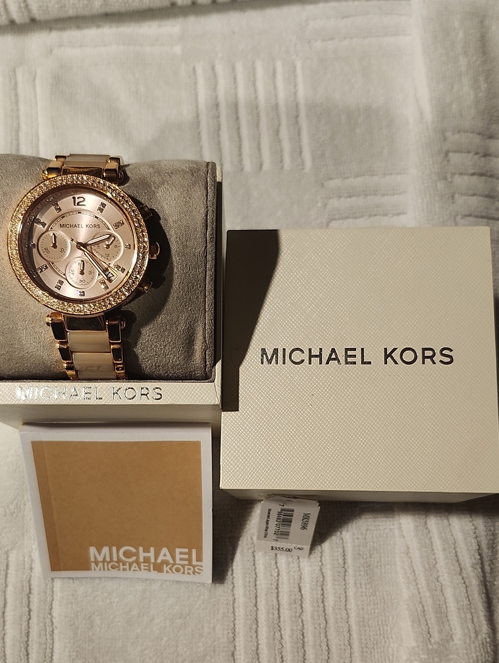 Michael Kors Rose Gold-tone Pavé Bezel Women's Watch